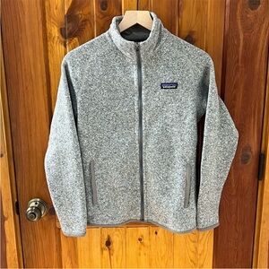 Patagonia Women’s Heathered Gray Fleece Jacket